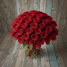 Букет 55 Красных роз Фридом #REPLACE_PRED# Новочернореченский