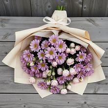 Букет цветов из:  Розы и Хризантемы в Новочернореченский