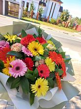 Букет цветов из:  Герберы #REPLACE_PRED# Новочернореченский