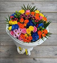Букет цветов из:  Розы и Хризантемы в Новочернореченский