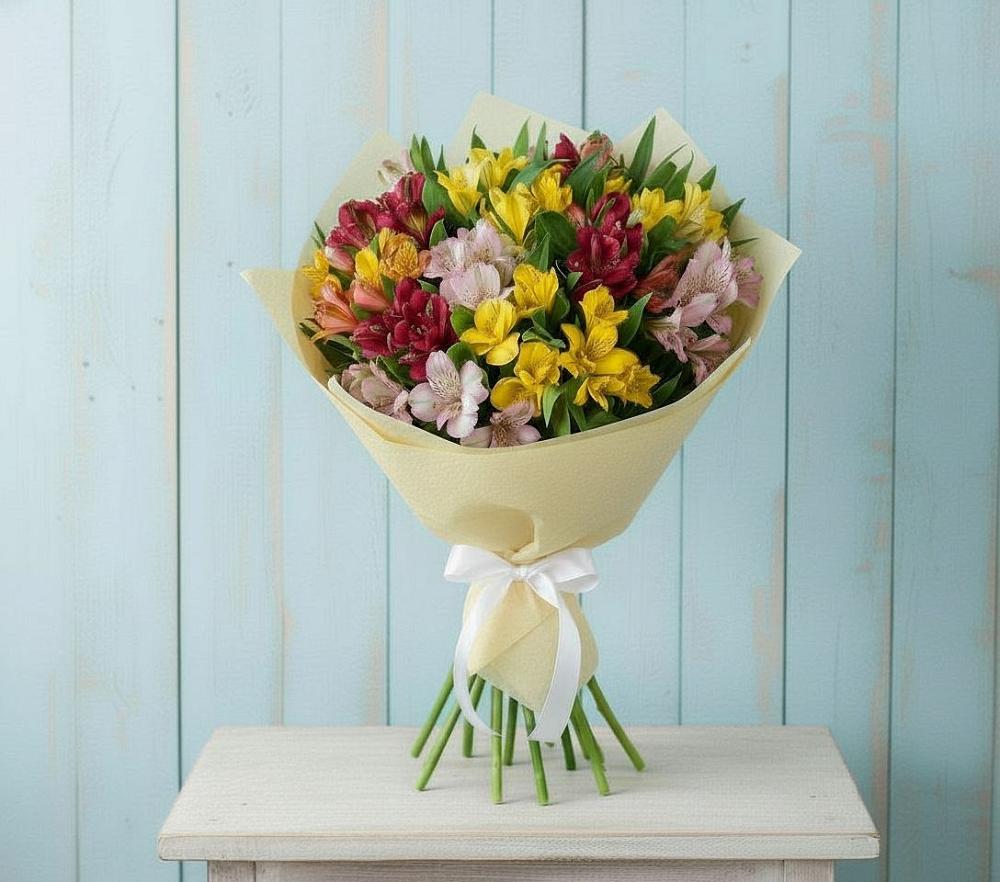 Букет цветов из: Альстромерии в Новочернореченский