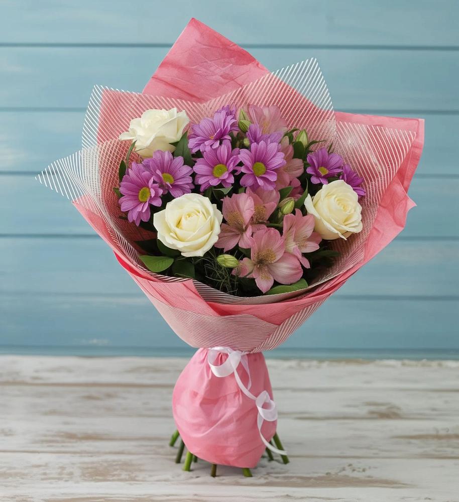 Букет цветов из: Герберы в Новочернореченский