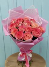 Букет 15 Розовых роз Равель в Новочернореченский